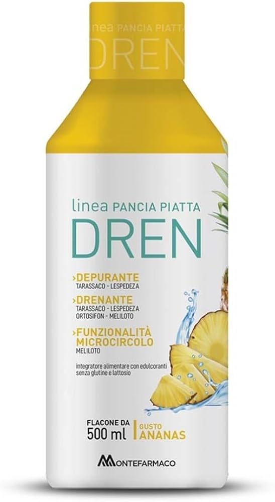 Pancia Piatta Dren Integratore Drenante gusto Ananas 500 ml